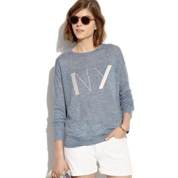 Madewell Tops - Madewell NY linen sweatshirt